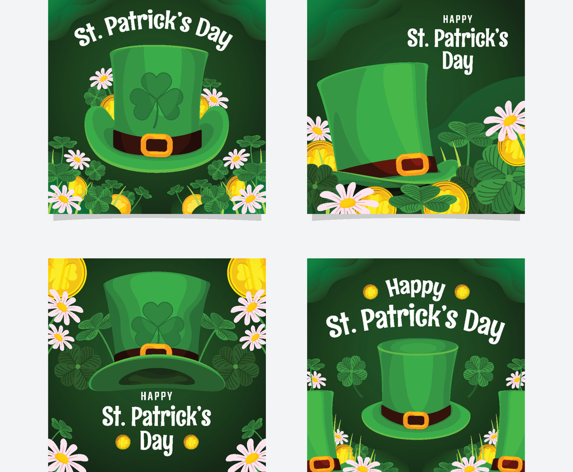 St Patrick Day Hat Social Media Post