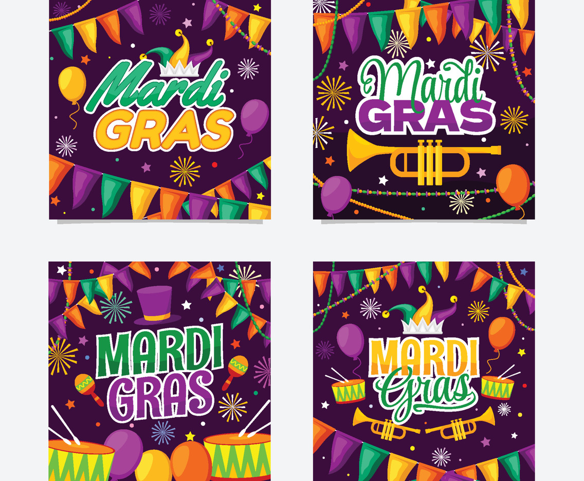 Enjoy Mardi Gras Festival Social Media Post