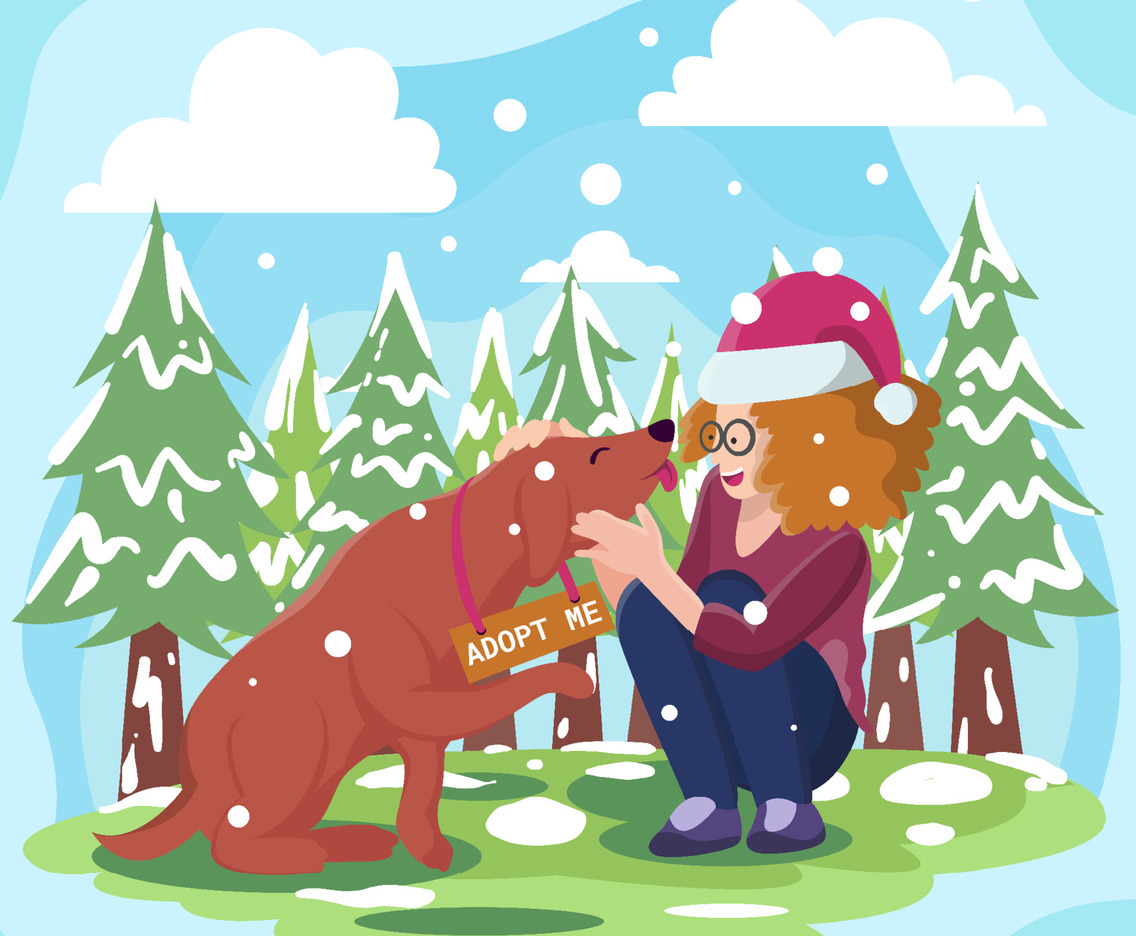 Adopting Dog for Santa Paws Activism