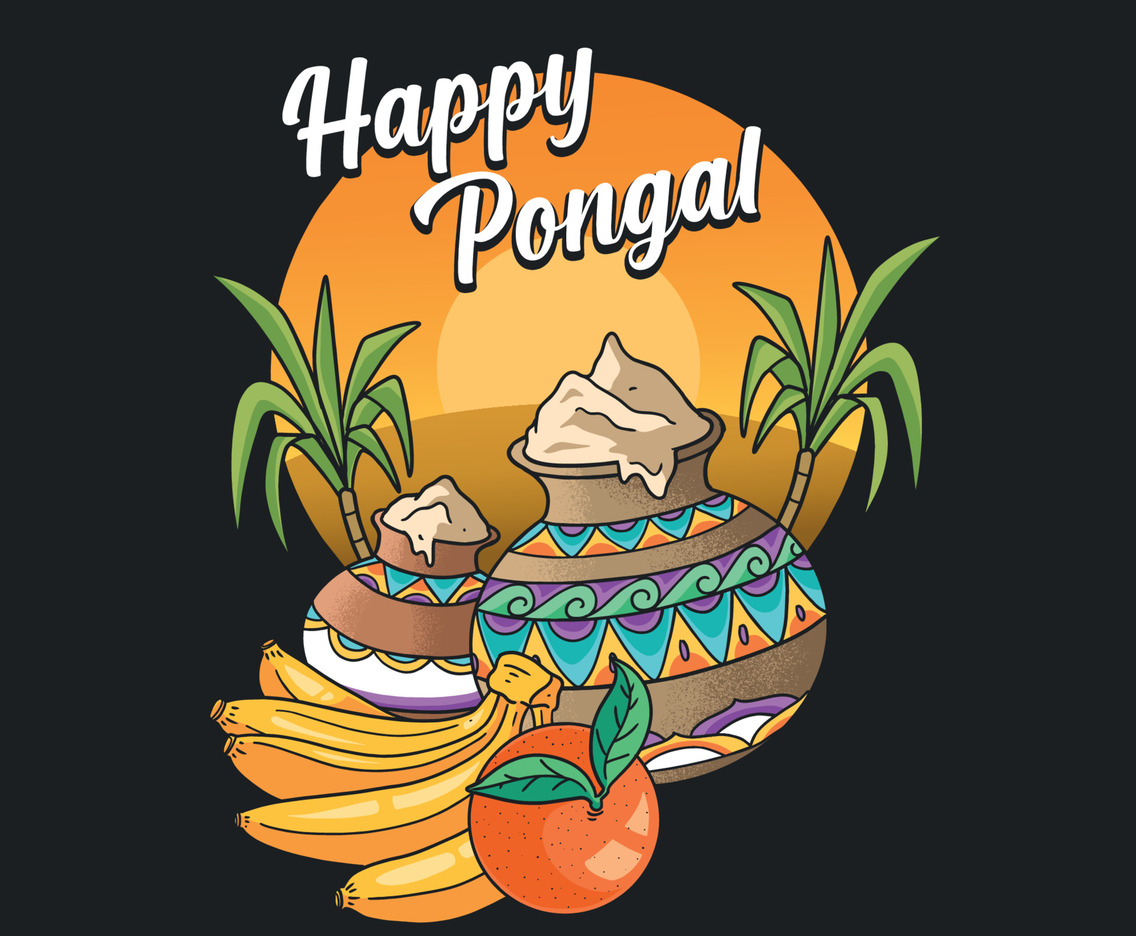 Happy Pongal Celebration Concept