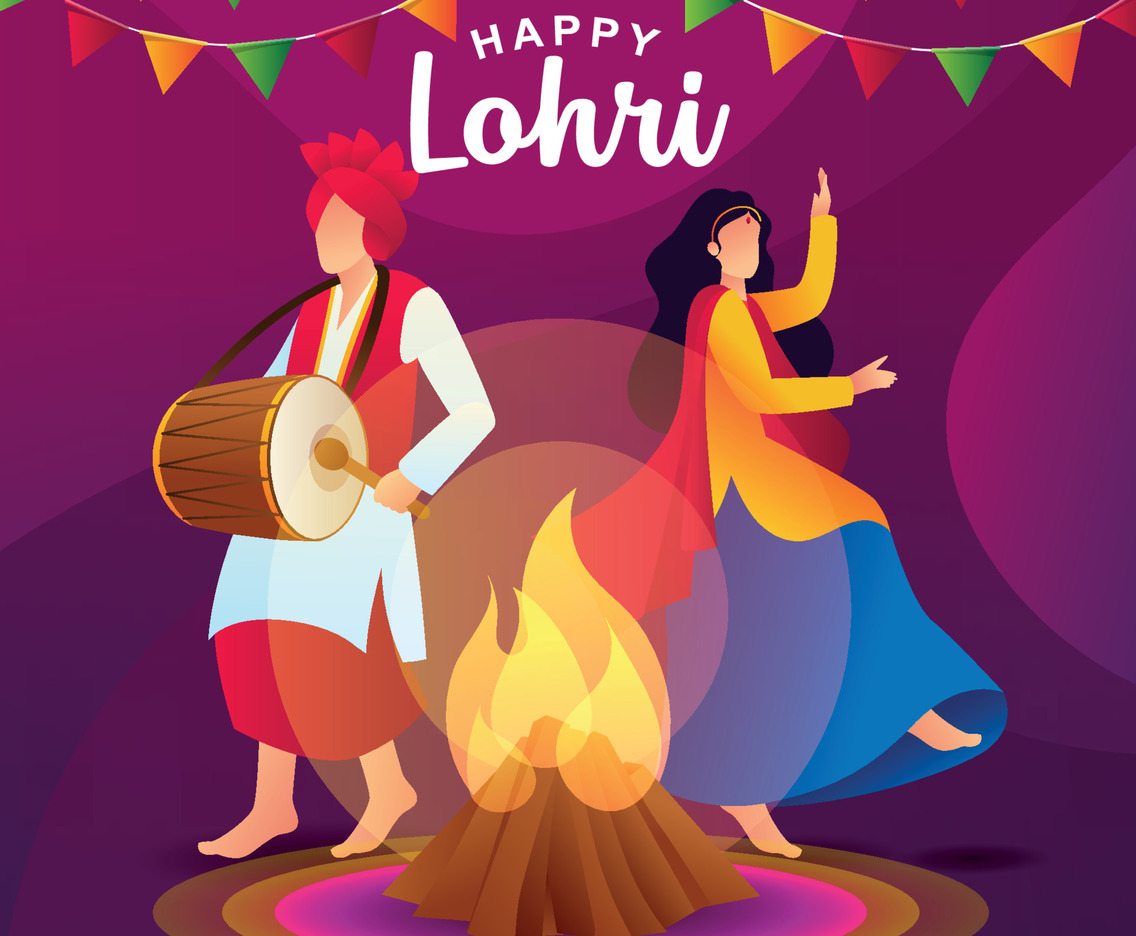 People Dance Celebration Lohri Festival