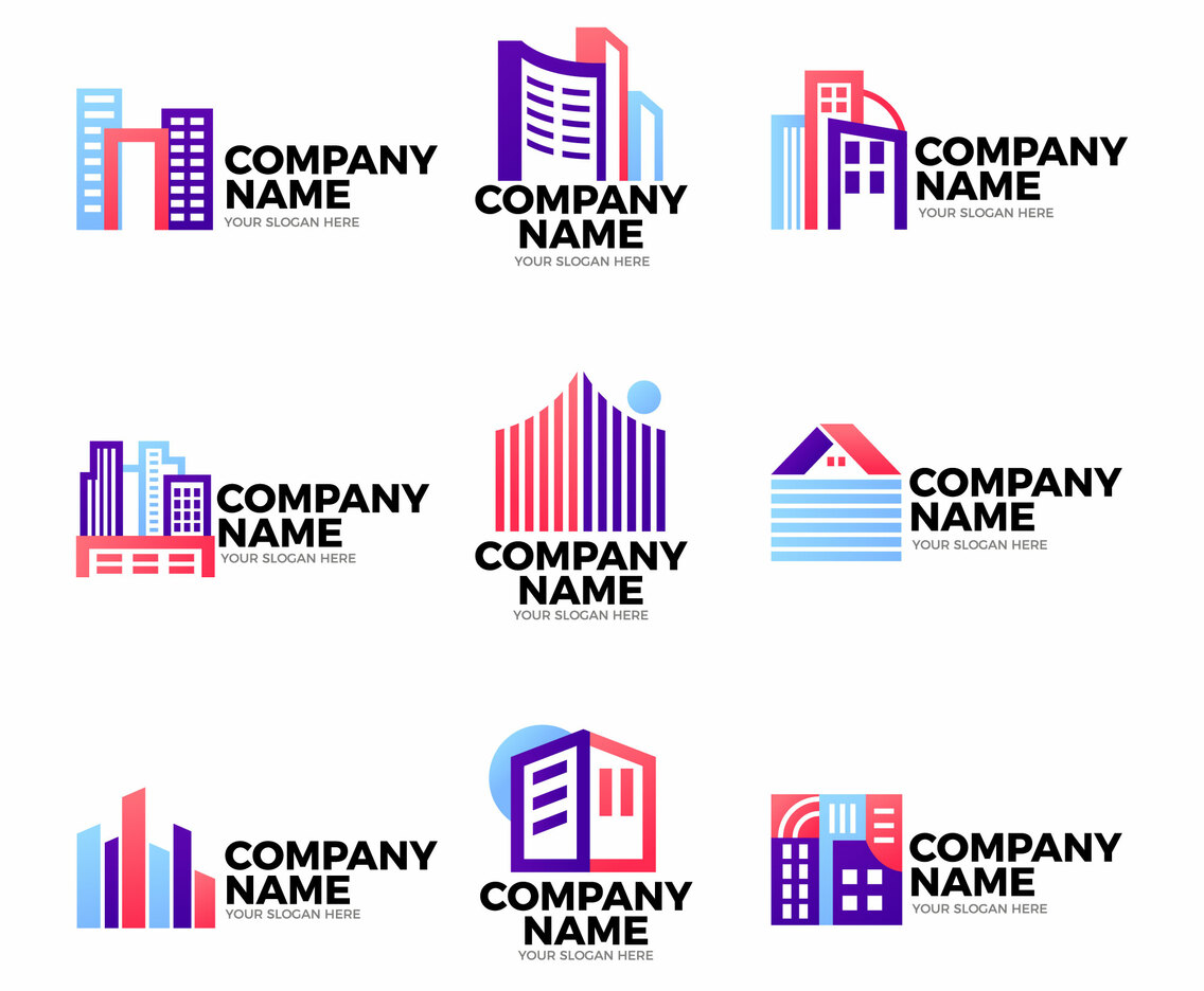 Construction Company Logo Set