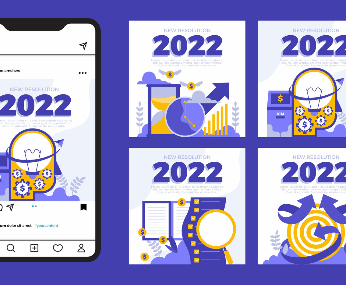 Social Media Story Post for Happy New Year