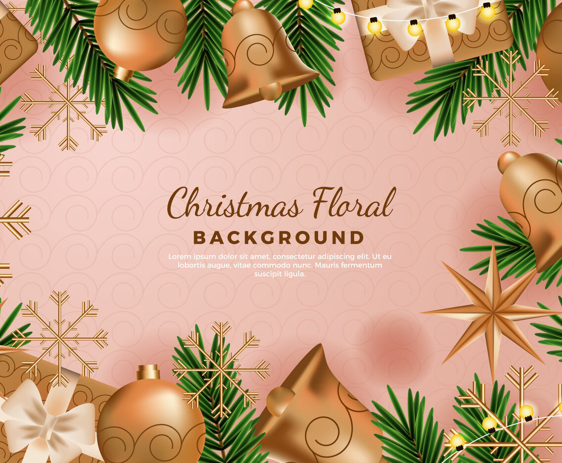 Christmas Ornament Background Concept