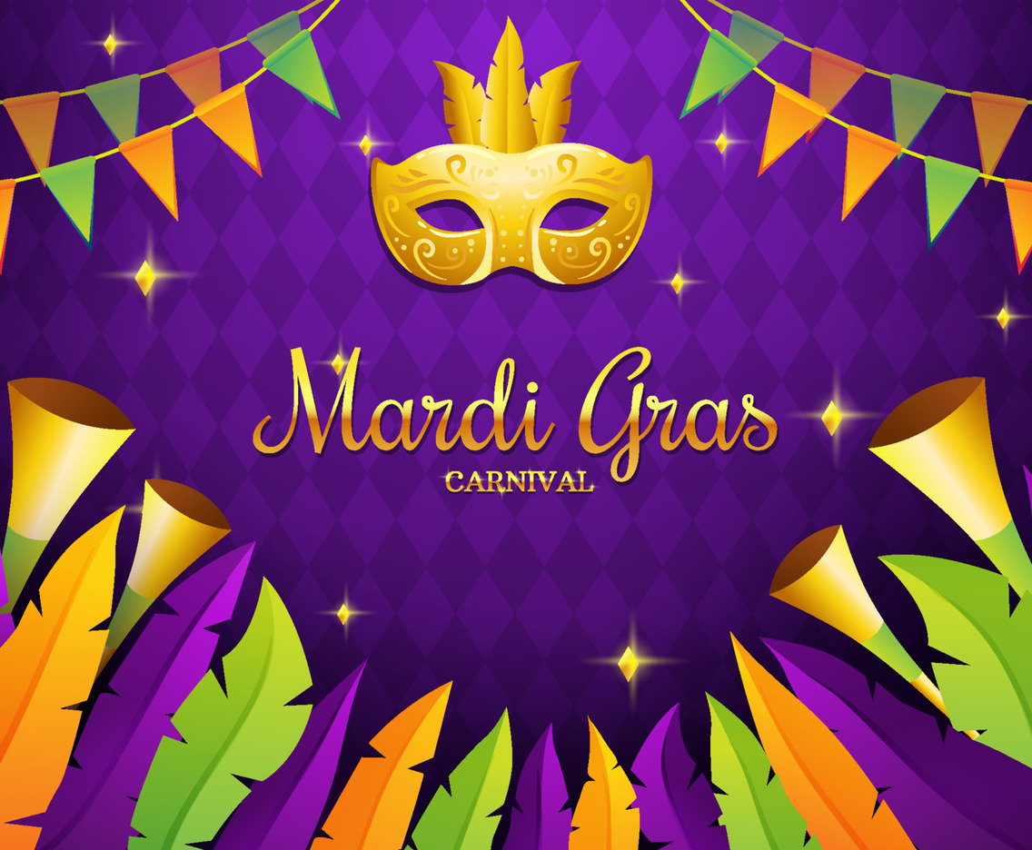 Mardi Gras Carnival Background