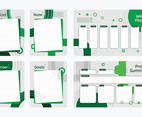 Geometric Green Journals Template