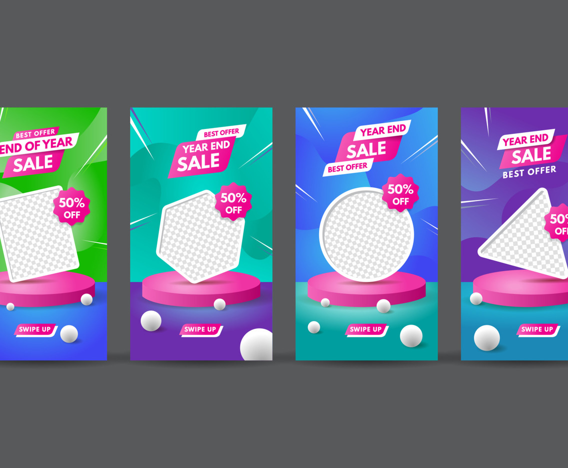 Year End Sale Social Media Post Template
