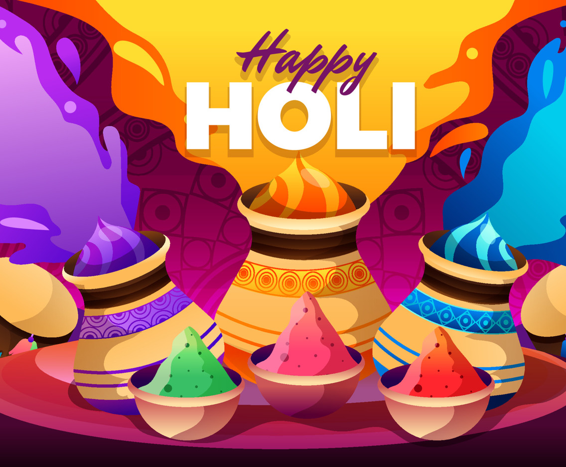 Happy Holi Festival Background