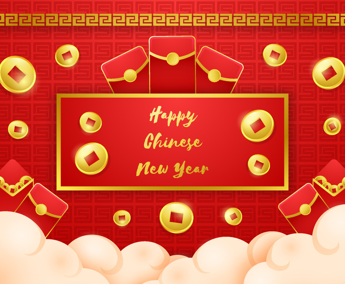 Chinese New Year Red Pocket Background