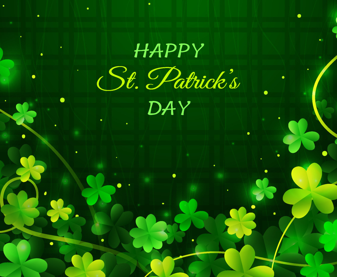 St Patrick's Day Shamrock Background