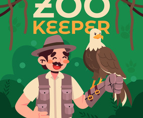 Zoo Keeper with The Eagle