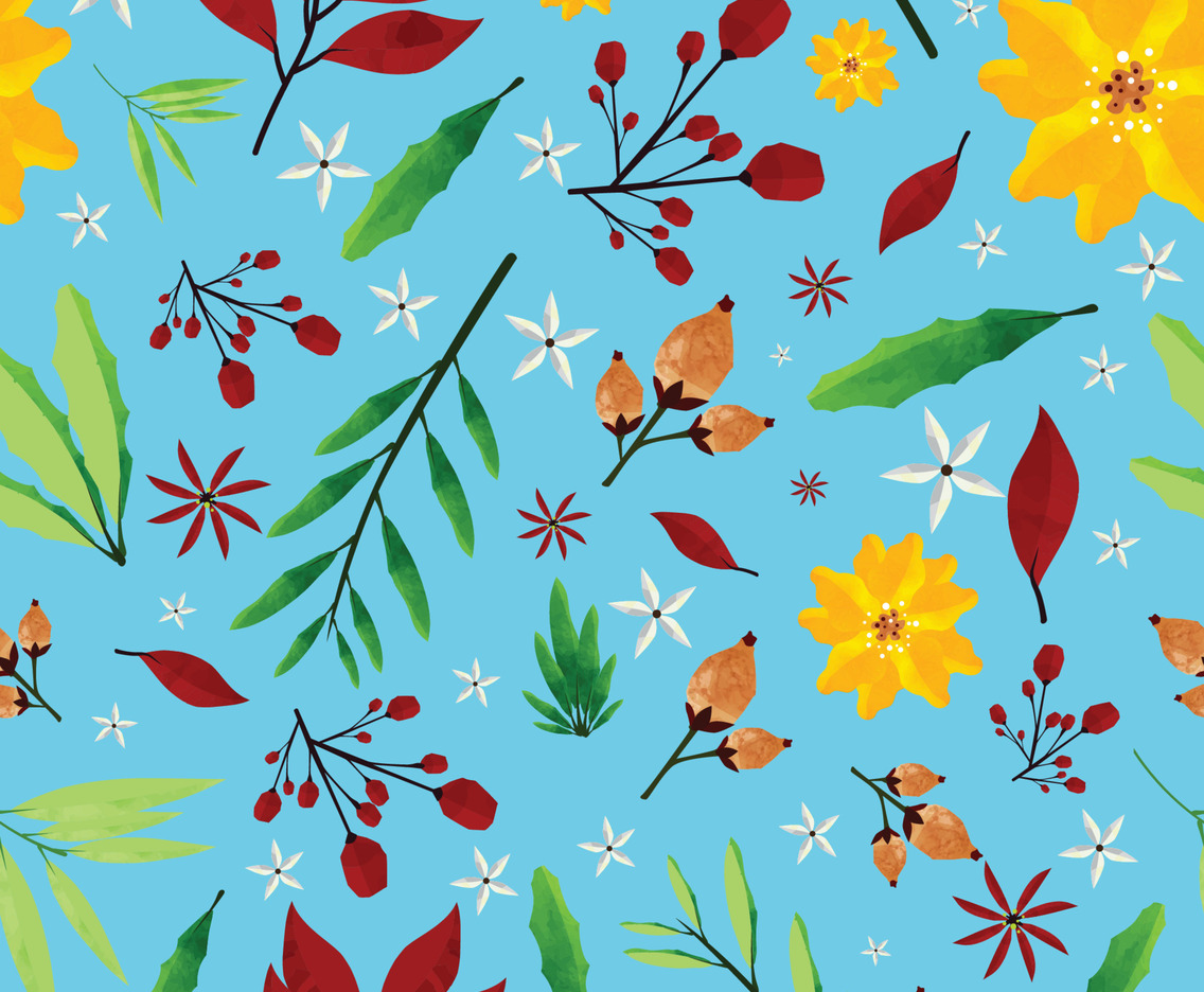 Spring Natural Seamless Pattern Concept