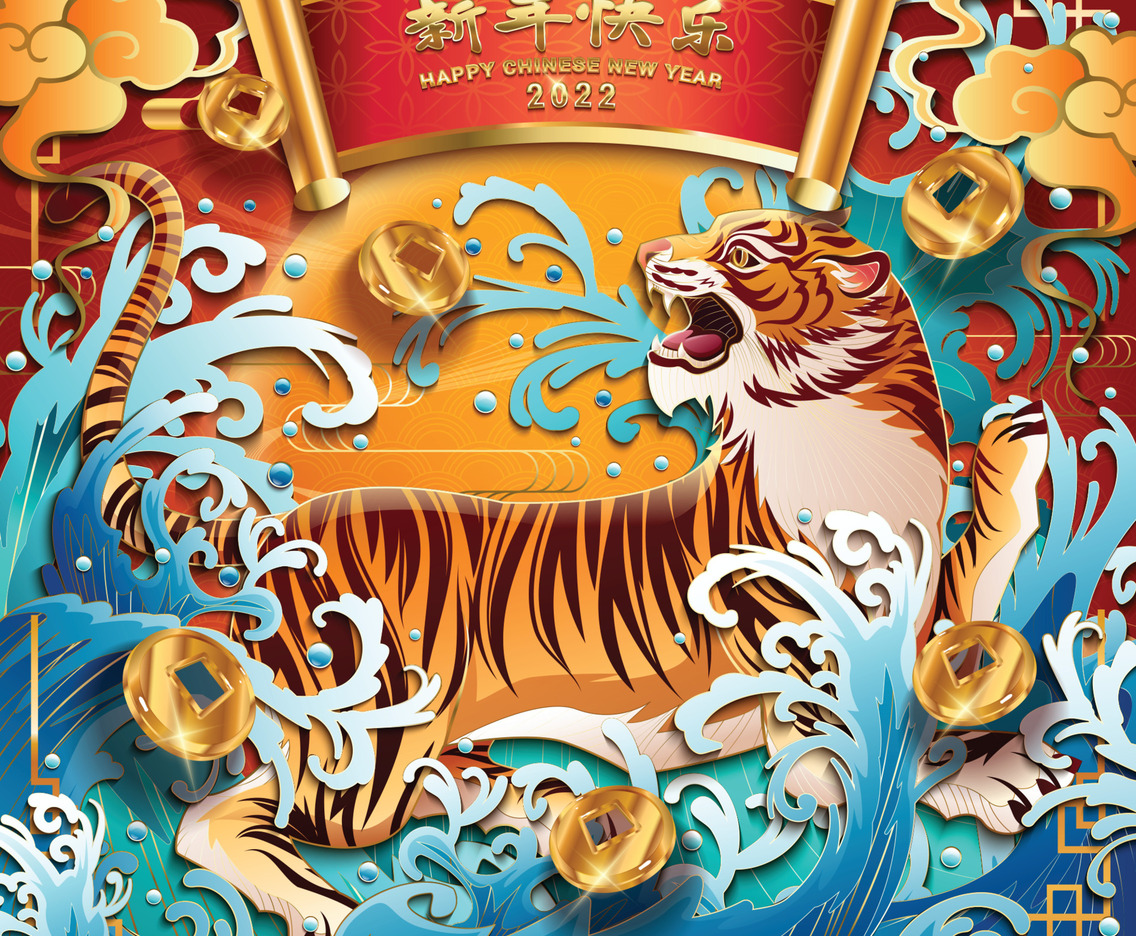 Happy Chinese New Year 2022 Concept