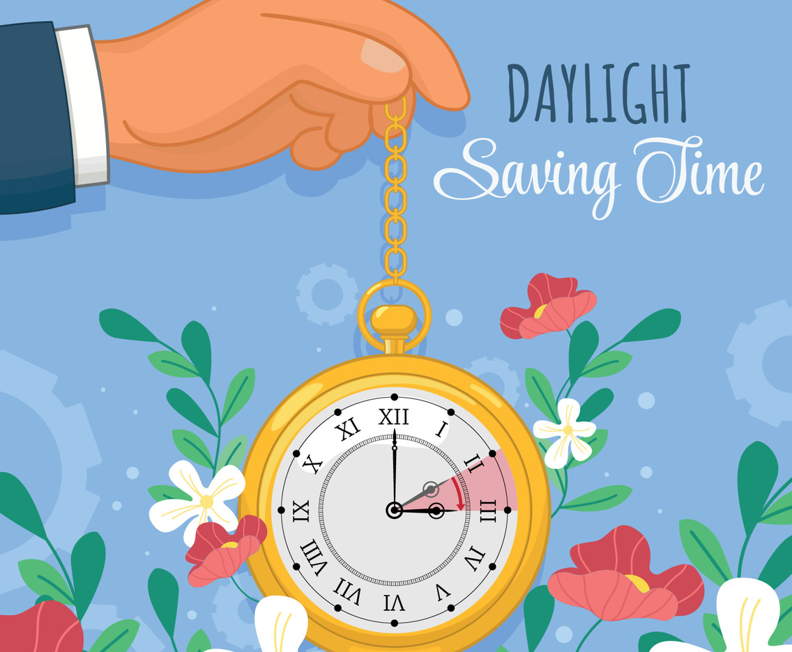Daylight Saving Time With Hand Carrying a Pocket Watch