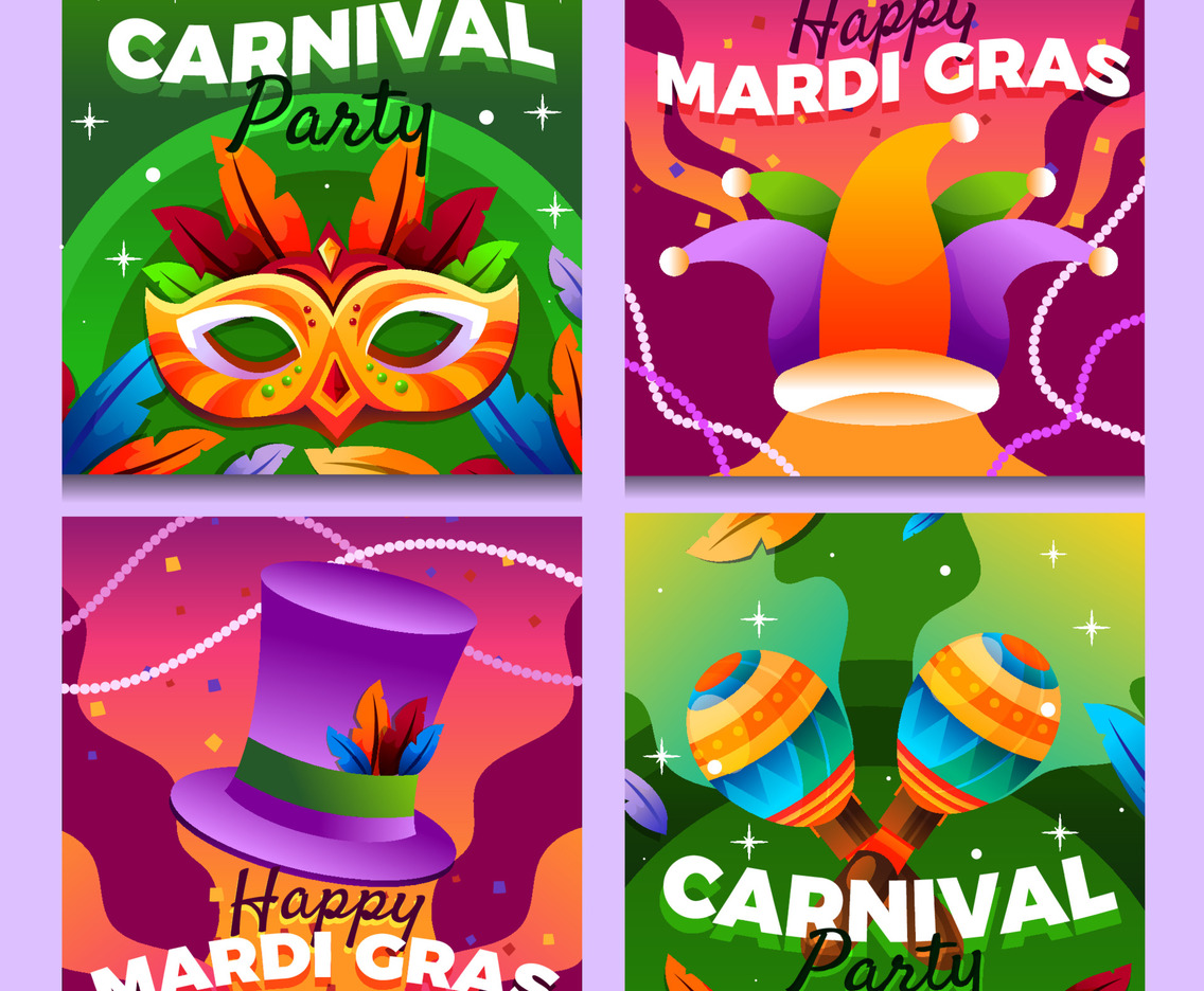 Happy Carnival Party Social Media Post