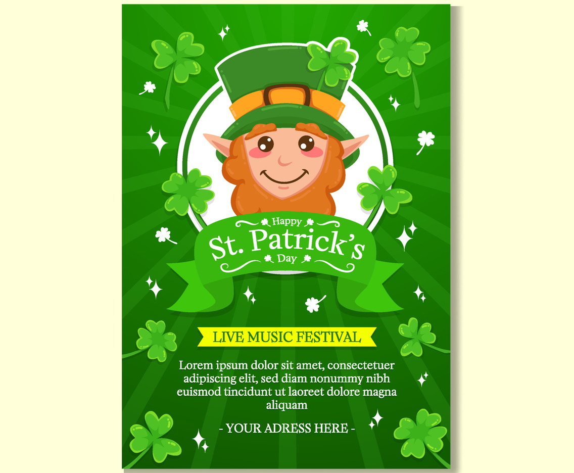 St Patrick's Day Leprechaun Poster