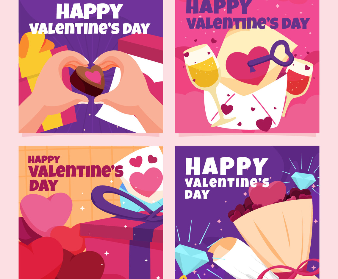 Happy Valentine's Day Romantic Element