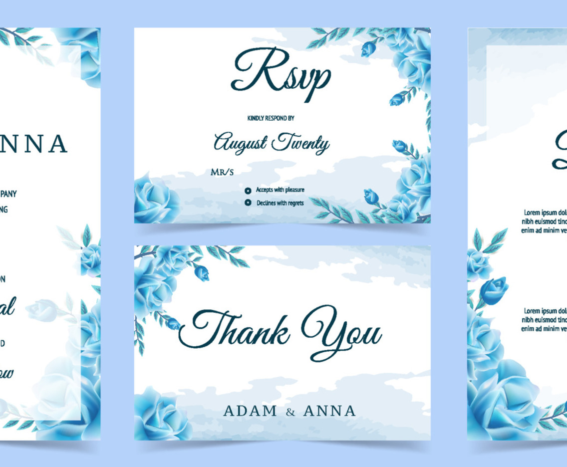 Floral Wedding Invitation Template