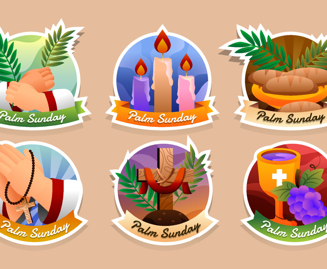 Palm Sunday Celebration Stickers