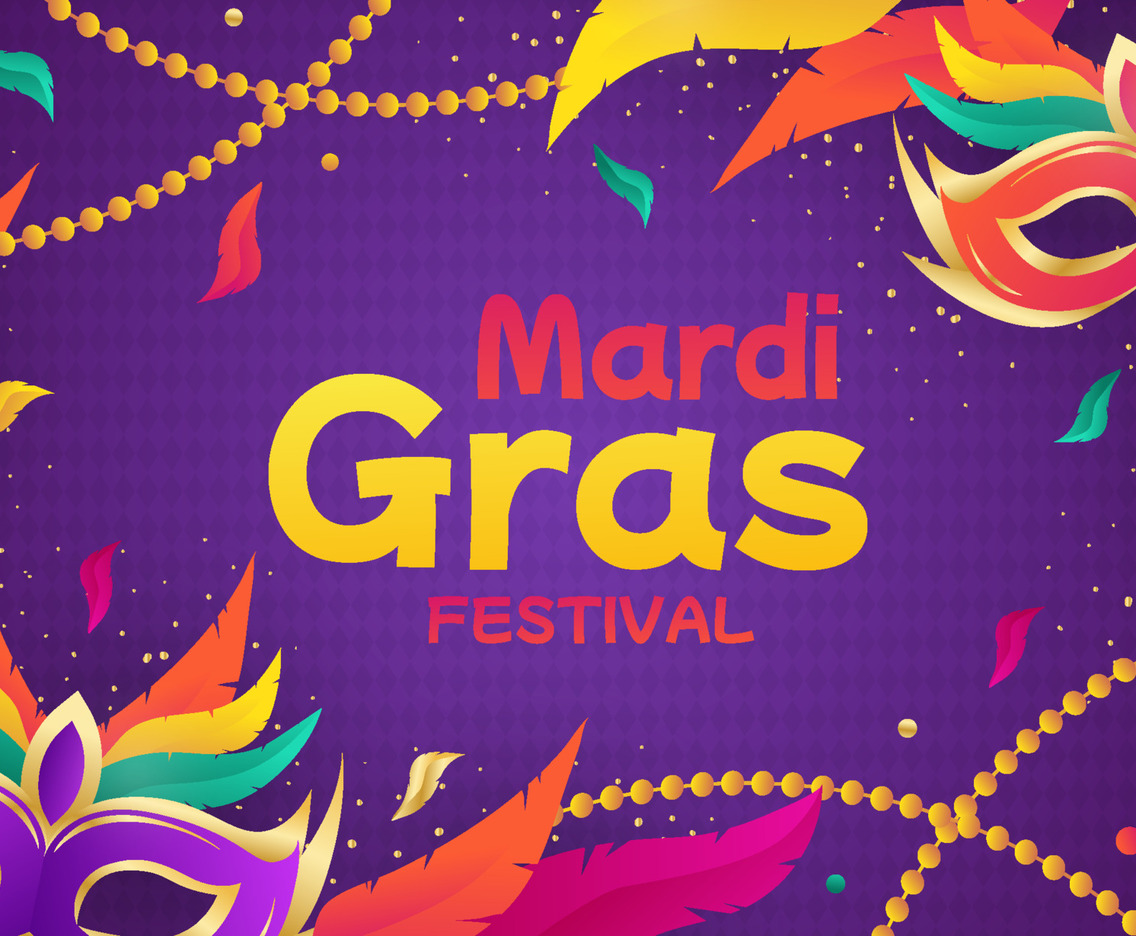Background of Mardi Grass Carnival Mask