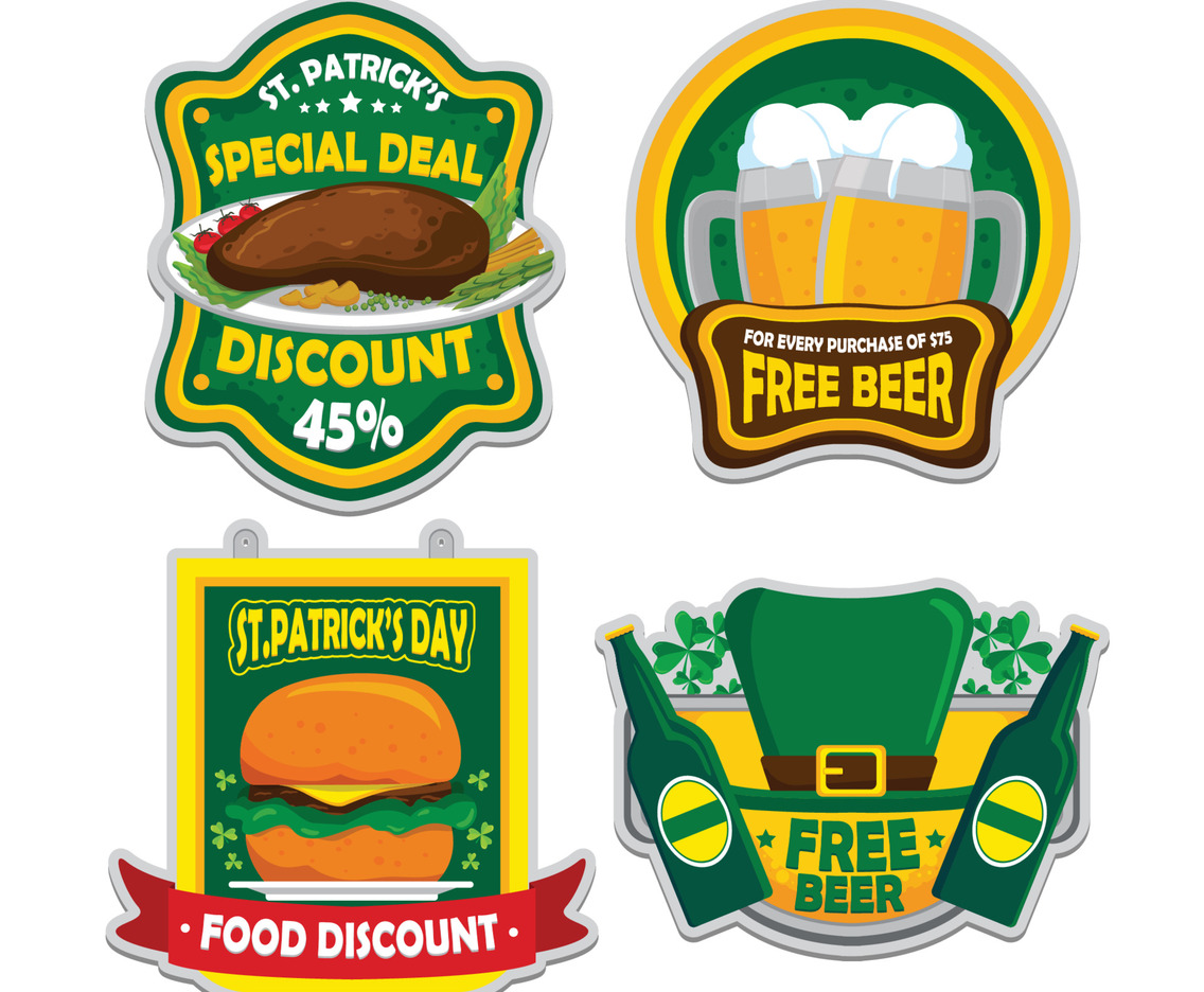 St. Patrick's Food Sticker Concept