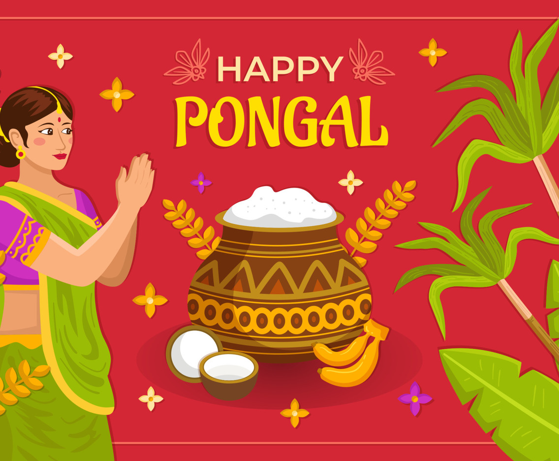 India Female in the Pongal Celebration