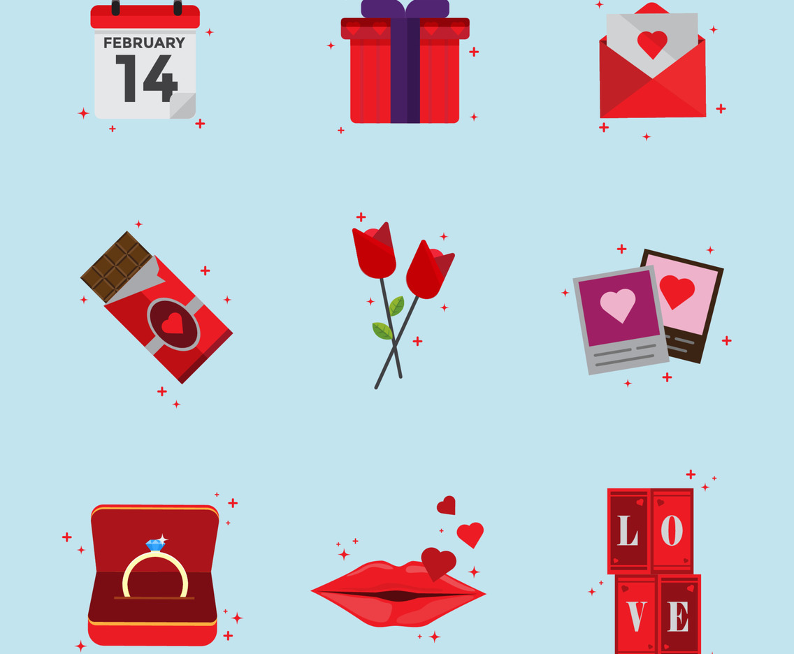 Valentines Day Icons Collection