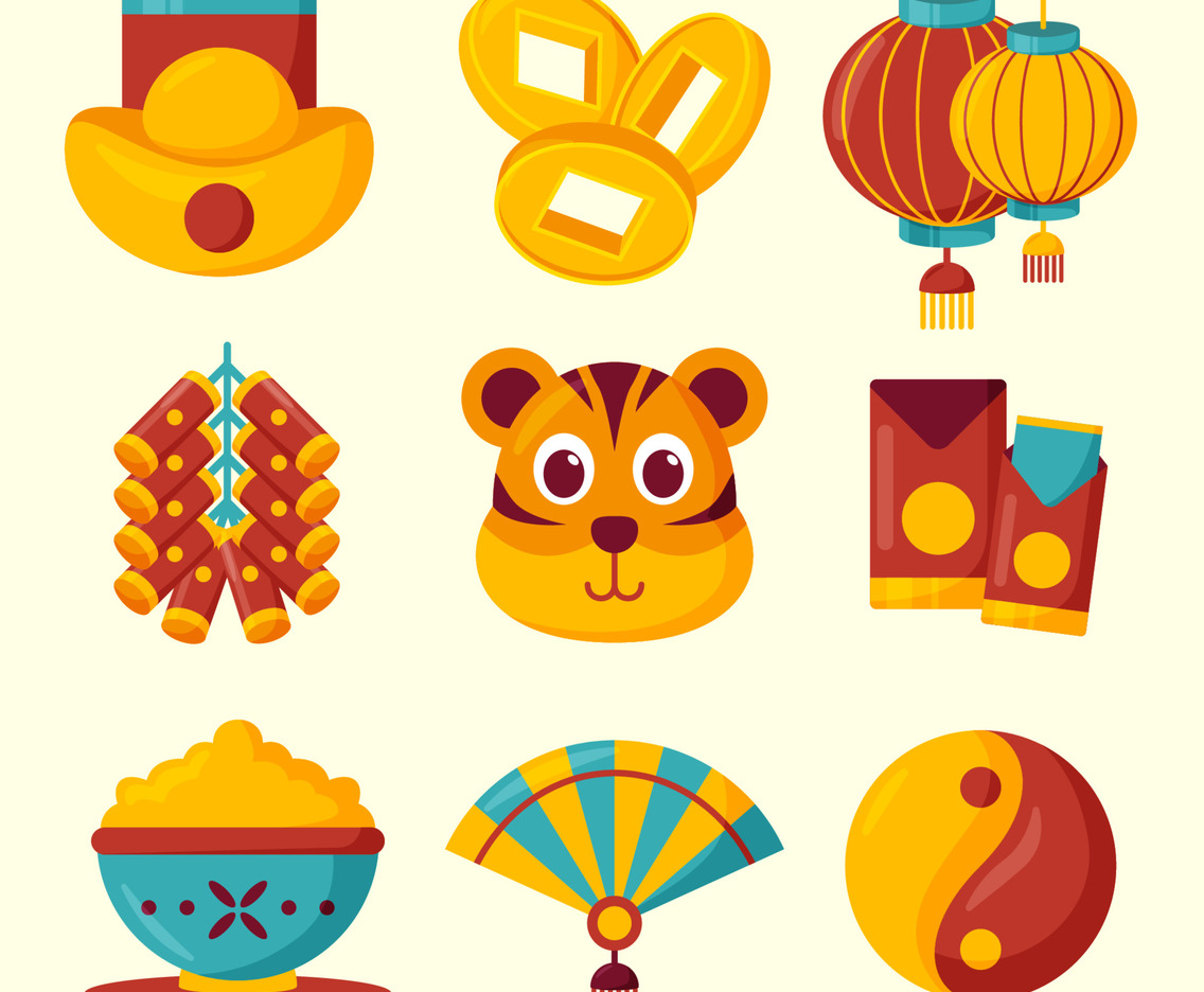 Gong Xi Fa Cai Icon Set