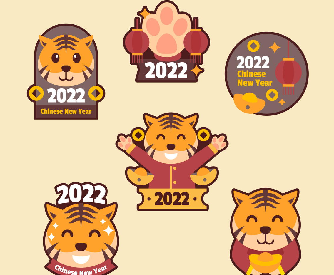 Chinese New Year Sticker Set