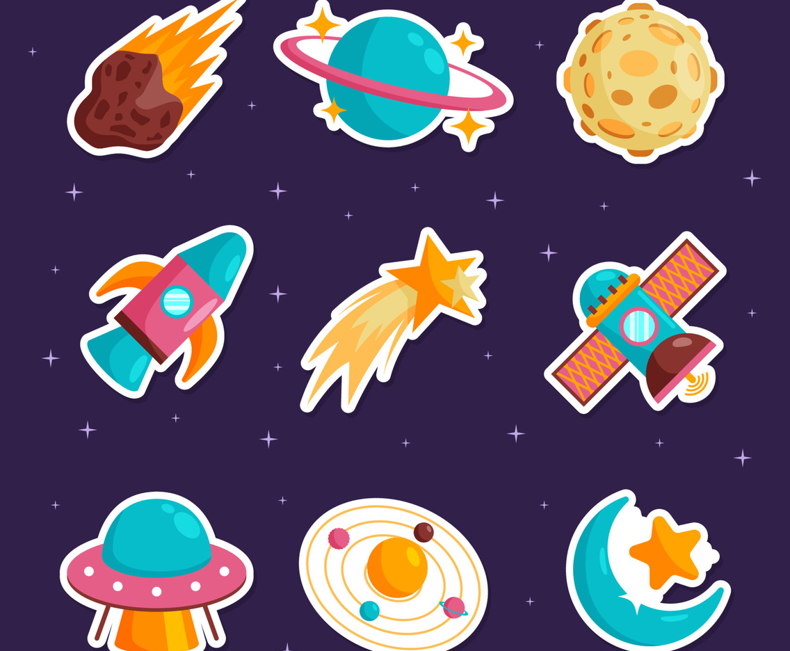 Celestial Bodies Sticker Collection