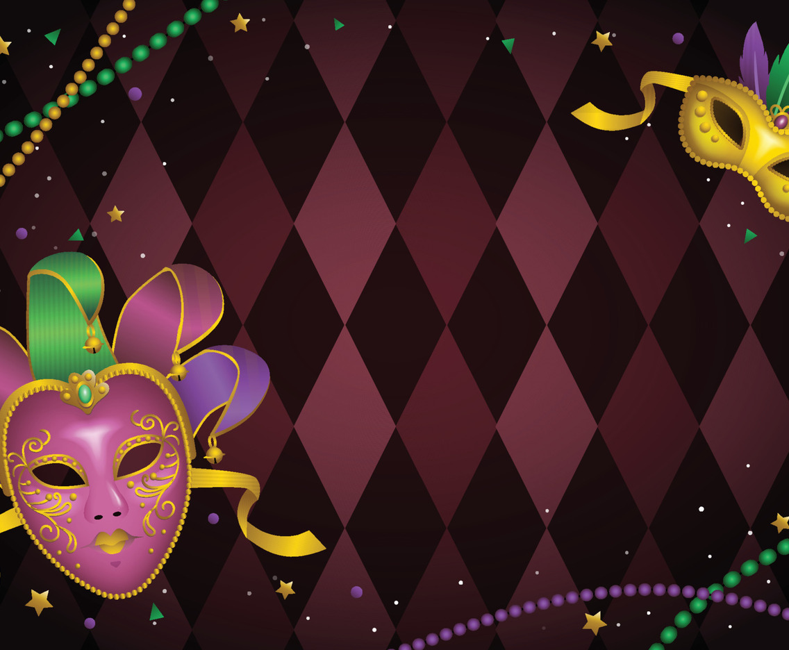 Mask Mardi Gras Background
