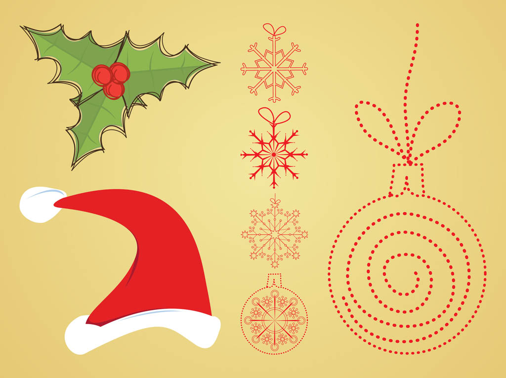 Vector Christmas Decorations