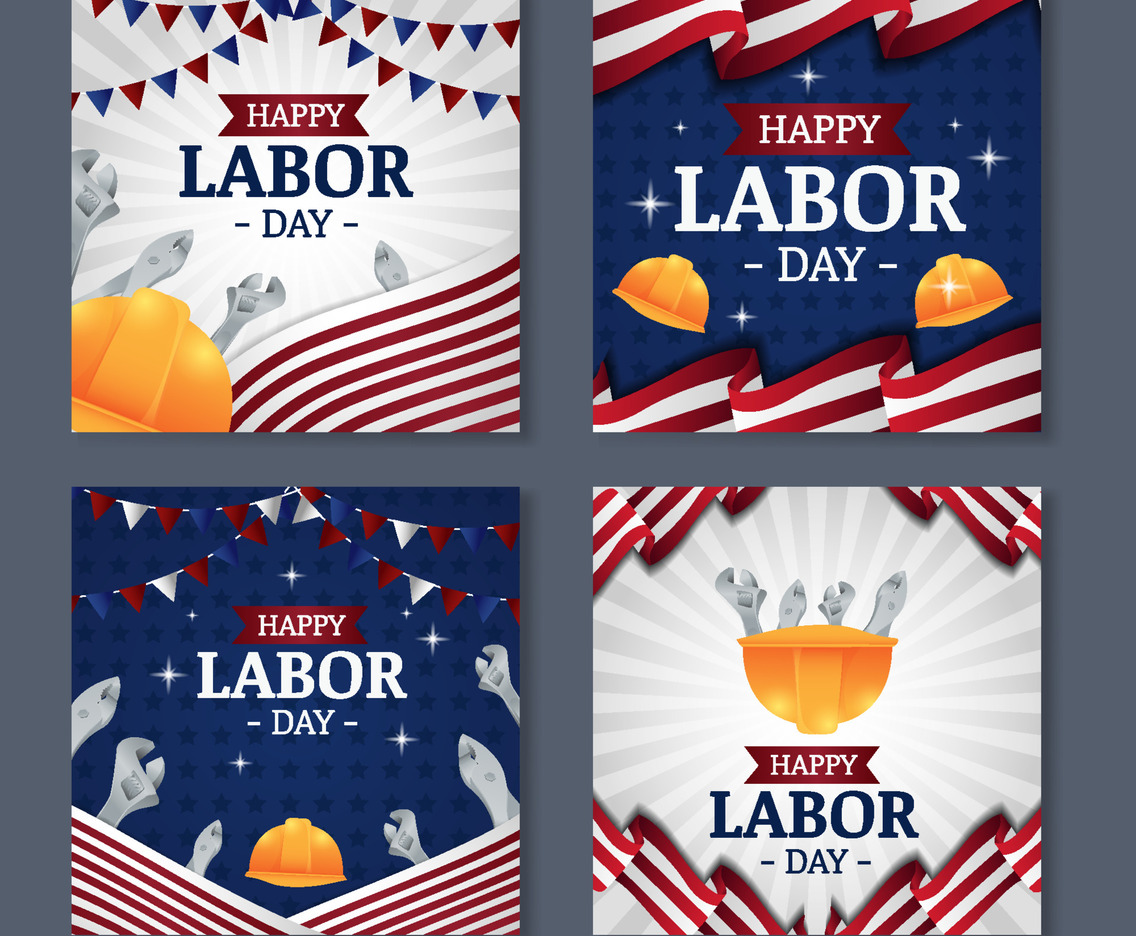 Social Media Template of Labor Day