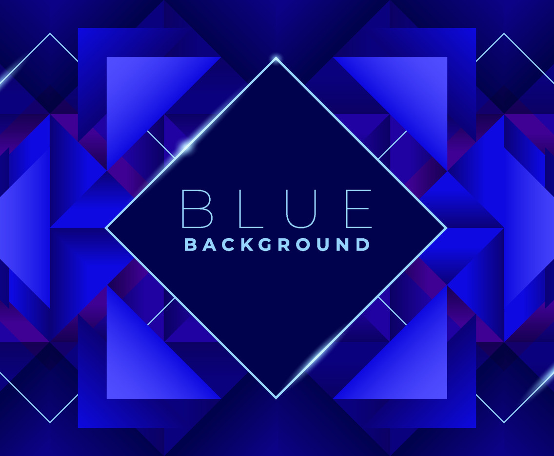 Blue Geometric Luxury Background