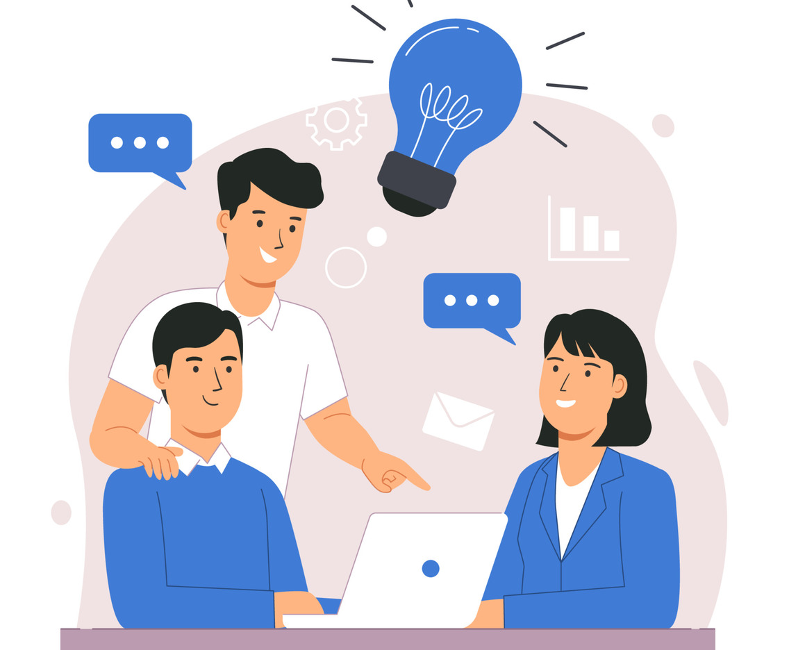 Business Team Finding Brilliant Ideas