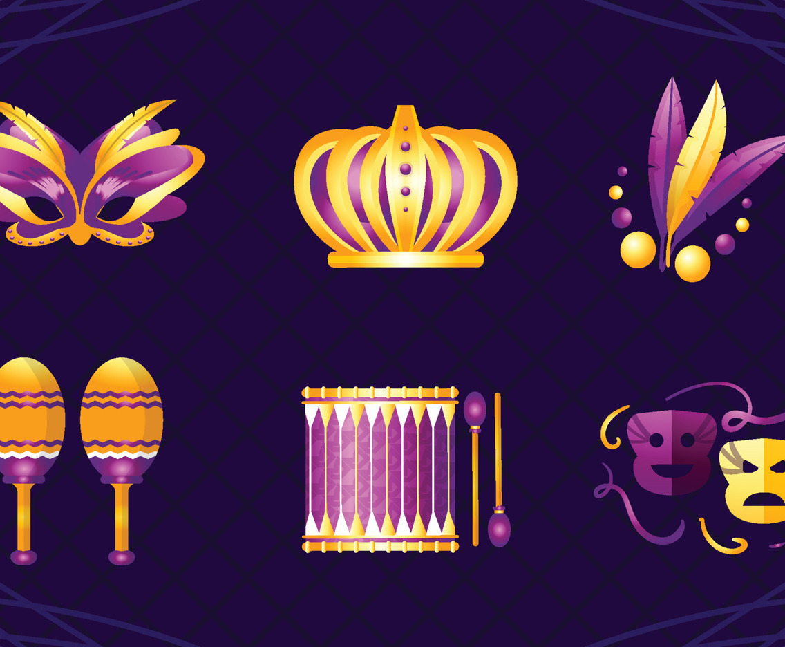 Mardi Gras Carnival Icon