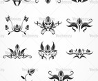 Floral Ornaments Vector Pack