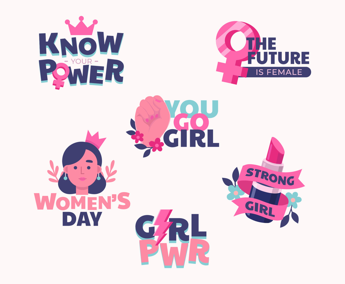 Set of Women History Month Sticker