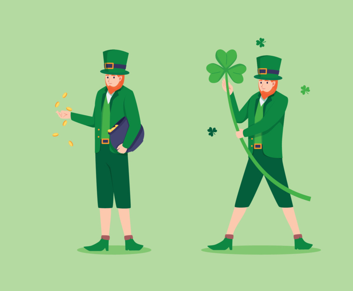 Set of Leprechaun Character