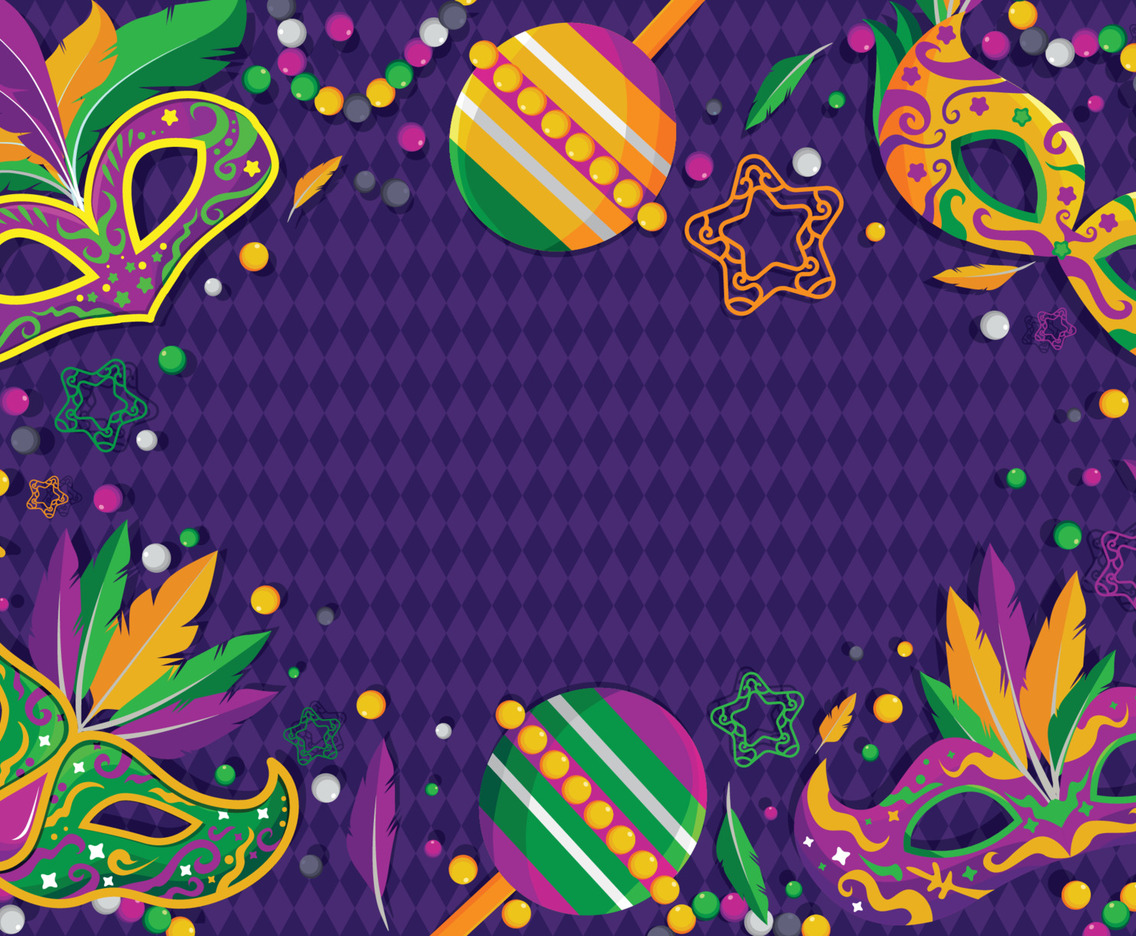 Mardi Gras Carnival Background Concept