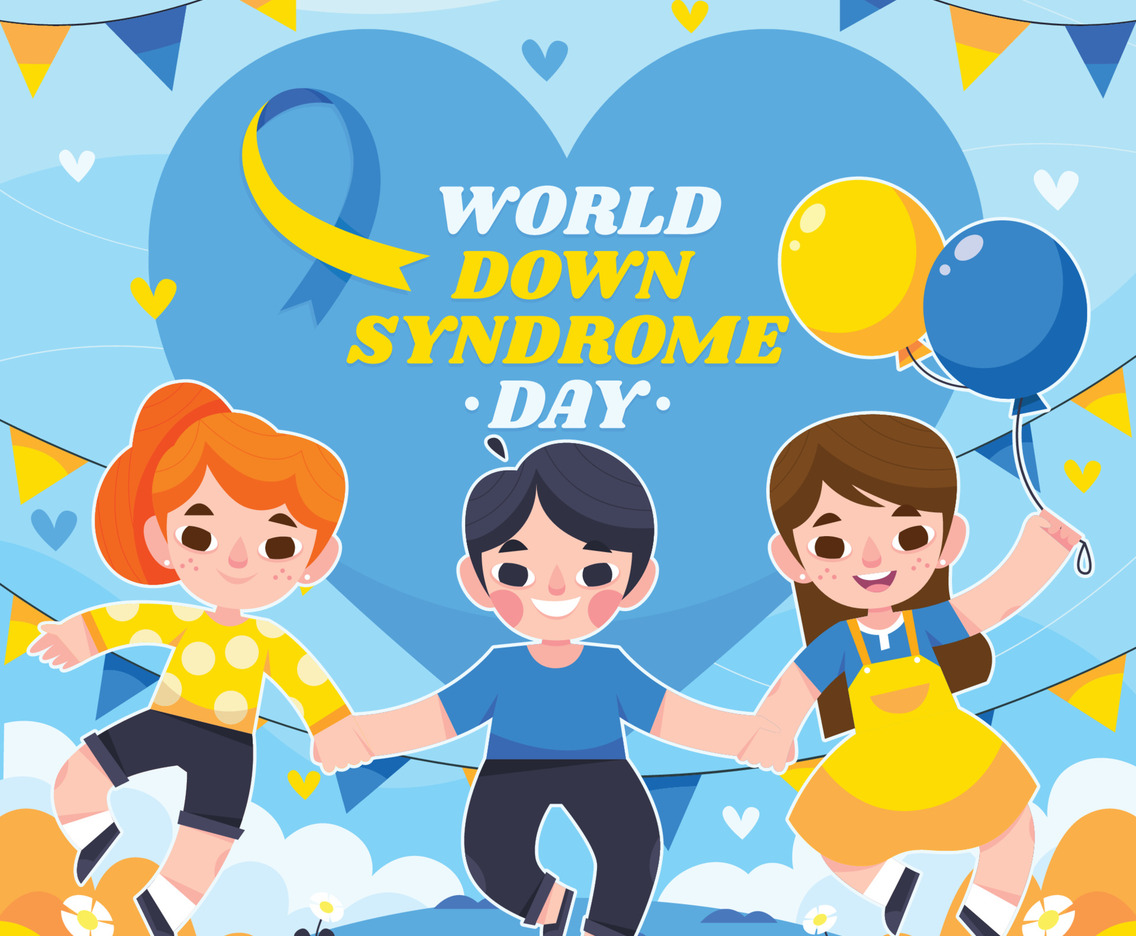 Children Celebrating World Down Syndrome Day
