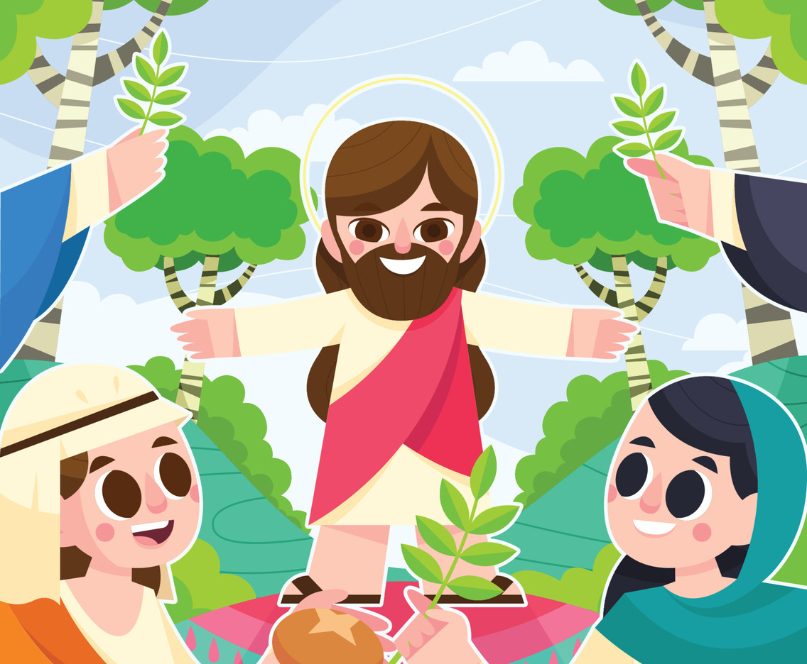 Joining Together to Celebrate Palm Sunday