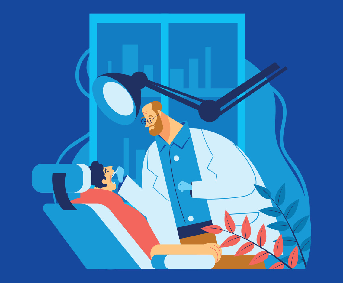 Dentist Checking His Patient's Teeth