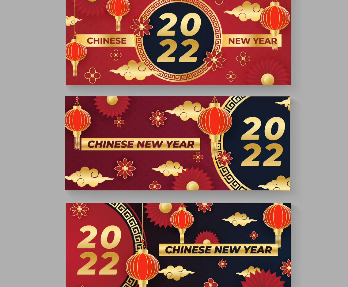 Banner Template of Chinese New Year 2022 Ornament