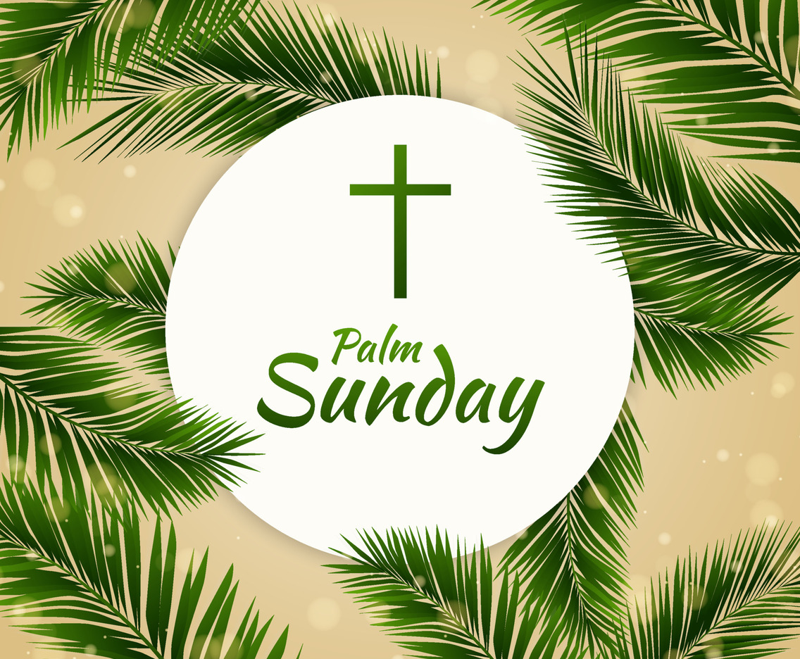 Background of Palm Sunday Green Light