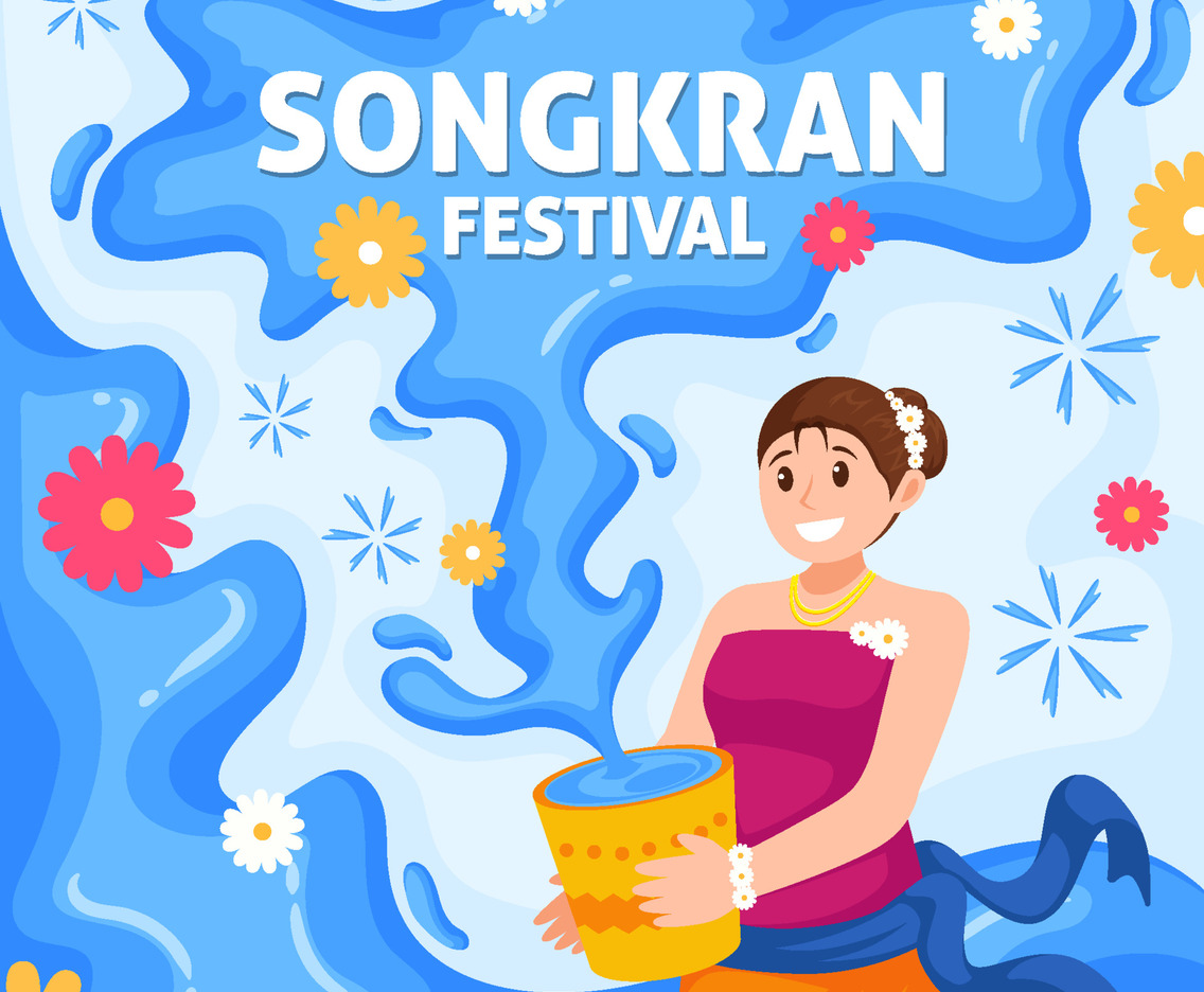 Songkran Festival Concept