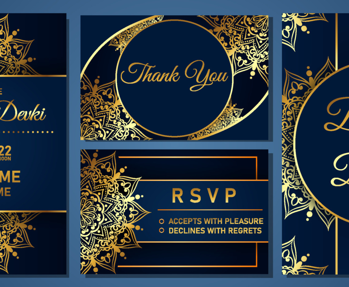 Indian Wedding Invitation Set