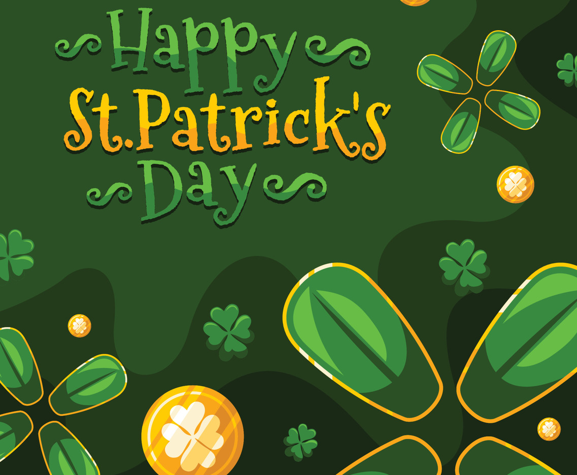 Green Shamrock Background