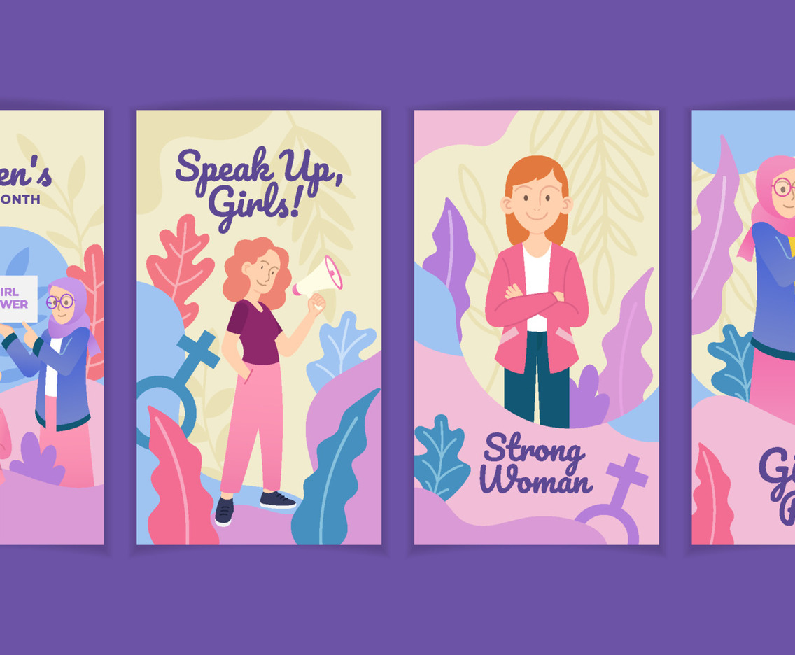 Women History Month Social Media Story Template
