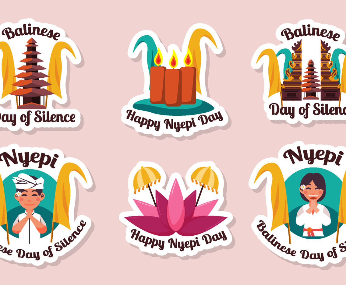 Day of Silence Nyepi Sticker Collection